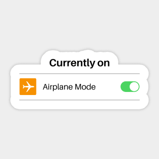 Airplane Mode Sticker